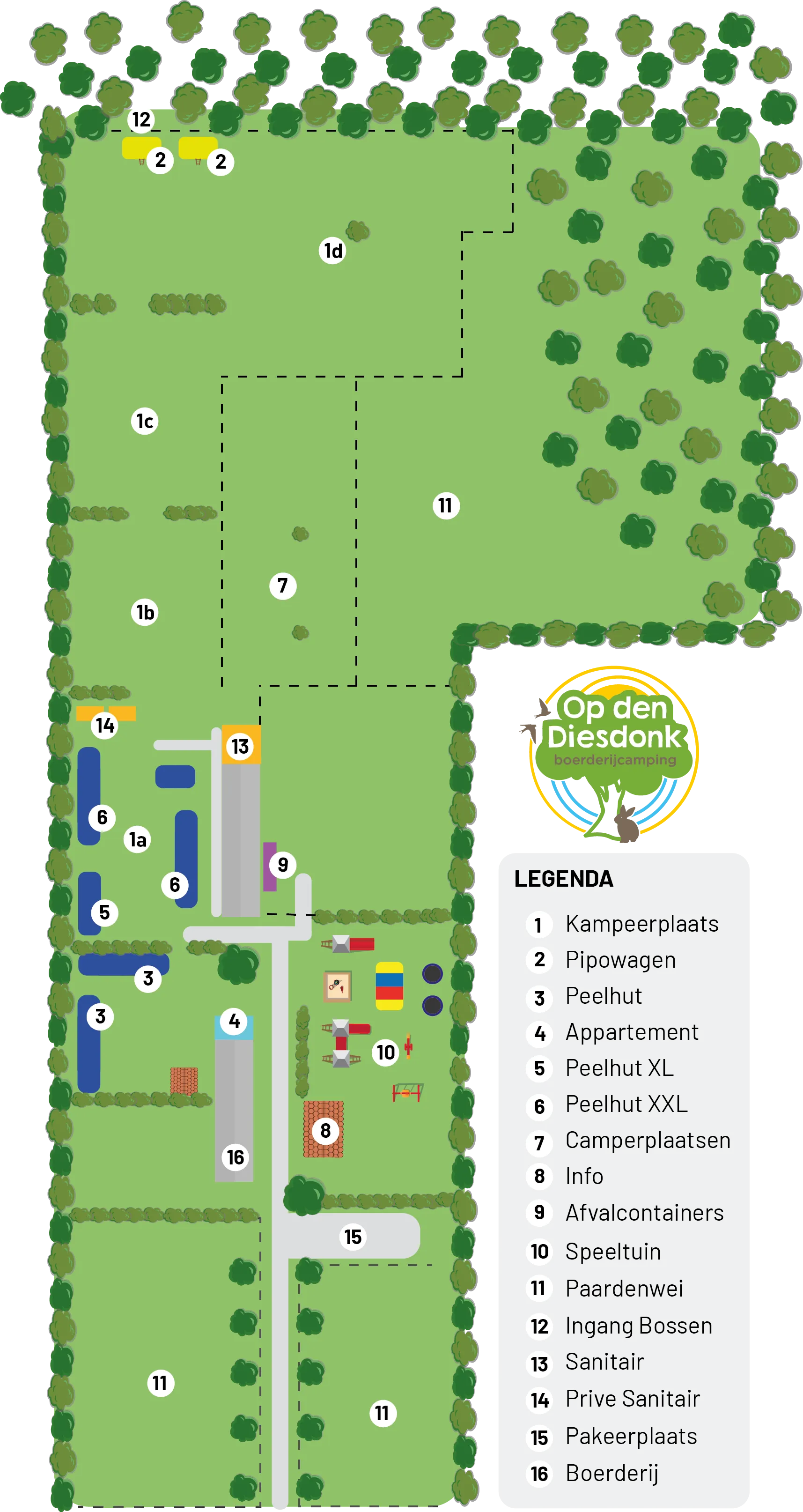 Map of Camping Op den Diesdonk