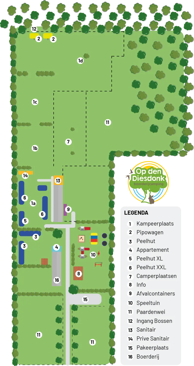 Map of Camping Op den Diesdonk