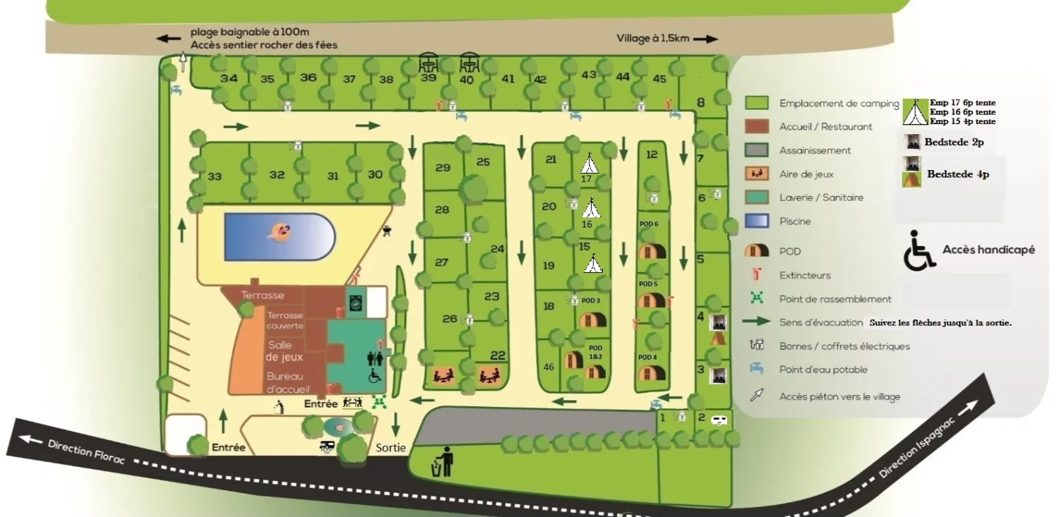 Map of Camping de l'Aiguebelle