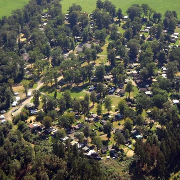 Camping im Eichenwald