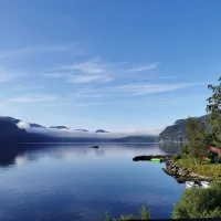 sauda-fjord-camping-saudasjoen-norway-z8w5c