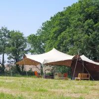 donkey-down-camping-at-culliford-tree-dorchester-zbqrv