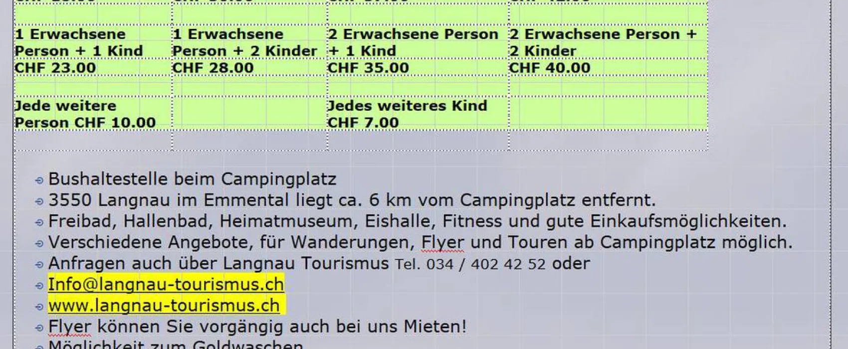 Camping Mettlen