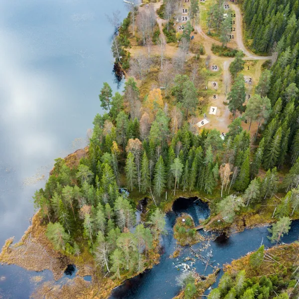 Wilderness camping Sweden