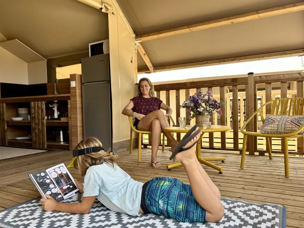 Glamping interior