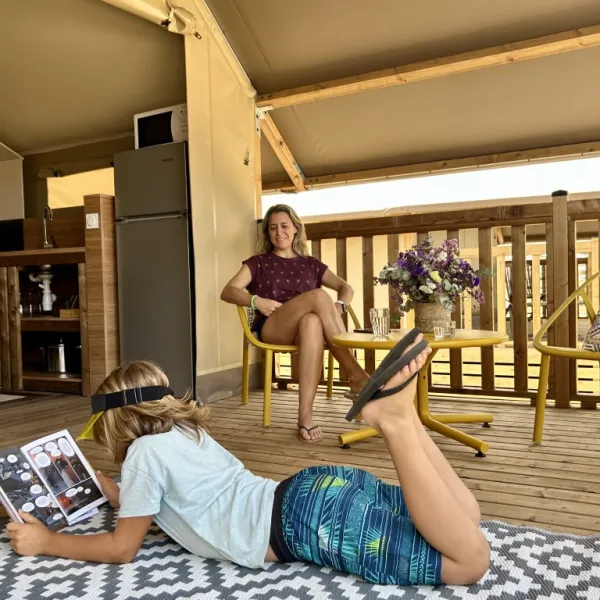 Glamping interior