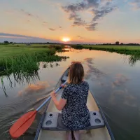28.a Camping Friesland kano zonsondergang