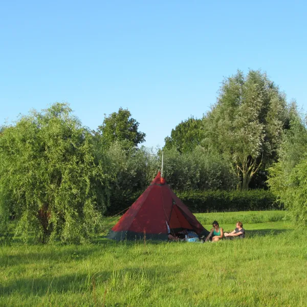 24.a Minicamping Friesland tent in het veld